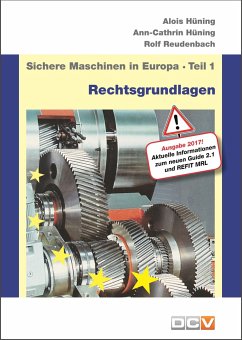 Sichere Maschinen in Europa - Teil 1 - Rechtsgrundlagen - Hüning, Alois;Reudenbach, Rolf;Hüning, Ann-Cathrin