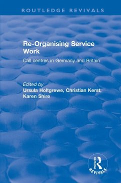 Cover Re-organising Service Work (eBook, ePUB)