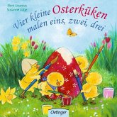 Vier kleine Osterküken malen eins, zwei, drei