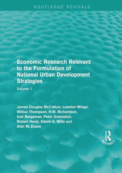 Economic Research Relevant to the Formulation of National Urban Development Strategies (eBook, PDF)