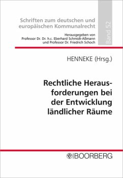 Cover Rechtliche Herausforderungen bei der Entwicklung ländlicher Räume