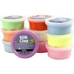 Cover Creativ Company Silk Clay®, Basic 2, sortierte Farben, 10x40 g