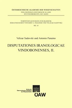 Disputationes Iranologicae Vindobonenses, II. (eBook, PDF) - Sadovski, Velizar; Panaino, Antonio