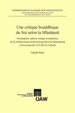 Une critique bouddhique du Soi selon la Mimamsa (eBook, PDF) - Ratié, Isabelle