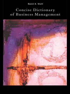The Concise Dictionary of Business Management (eBook, ePUB) - Statt, David