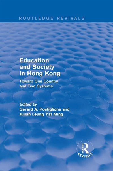 Education and Society in Hong Kong (eBook, PDF)
