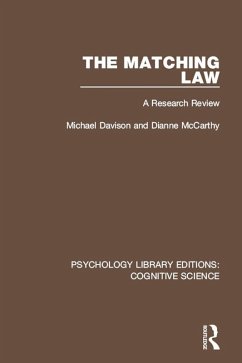 The Matching Law (eBook, ePUB) - Davison, Michael; McCarthy, Dianne