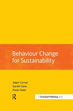 Behaviour Change for Sustainability (eBook, PDF) - Corner, Adam; Kane, Gareth; Owen, Paula