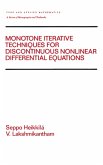 Monotone Iterative Techniques for Discontinuous Nonlinear Differential Equations (eBook, PDF)