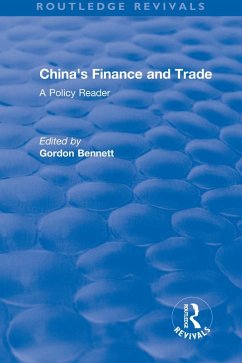 Reival: China's Finance and Trade: A Policy Reader (1978) (eBook, ePUB) Cover Reival: China's Finance and Trade: A Policy Reader (1978) (eBook, ePUB)
