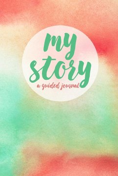 My Story Journal - Pink and mint watercolor cover - Diks, Jess