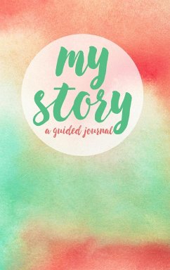 My Story Journal - Pink and mint watercolor cover - Diks, Jess