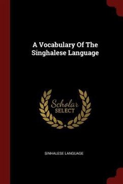 A Vocabulary Of The Singhalese Language - Language, Sinhalese