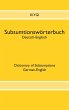 Subsumtionswörterbuch Deutsch-Englisch... - Bild 1