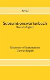Subsumtionswörterbuch Deutsch-Englisch (eBook, ePUB)