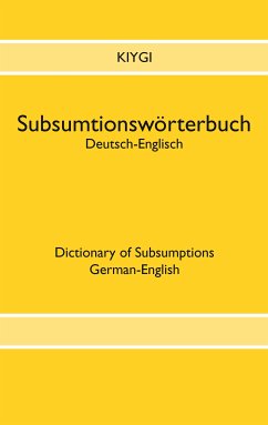 Subsumtionswörterbuch Deutsch-Englisch (eBook, ePUB) - Kiygi, Nazim
