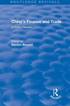 Reival: China's Finance and Trade: A Policy Reader (1978) (eBook, PDF) - Bennett, Gordon A.