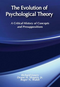 The Evolution of Psychological Theory (eBook, ePUB) - Lowry, Richard