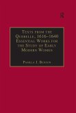 Texts from the Querelle, 1616-1640 (eBook, ePUB)