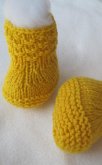 Strickanleitung Babyschuh mit Muster 0-6 Monate tragbar (eBook, ePUB)