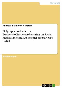 Zielgruppenorientiertes Business-to-Busness-Advertising im Social Media Marketing. Am Beispiel des Start-Ups EATell (eBook, PDF)