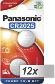 12x2 Panasonic CR 2025 Lithium Power VPE Innenkarton