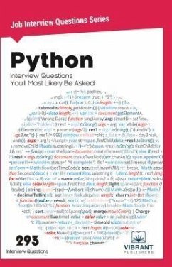 Python Interview Questions You'll Most Likely Be Asked (eBook, ePUB) - Vibrant Publishers