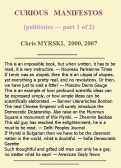 Cover Curious Manifestos (Politistics) (eBook, ePUB)