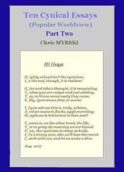 Ten Cynical Essays (Popular Worldview) (eBook, ePUB) - Myrski, Chris