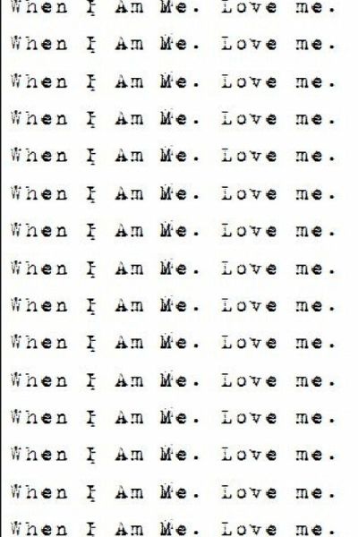 When I Am Me When I Am Me