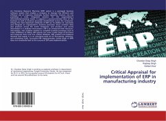 Critical Appraisal for implementation of ERP in manufacturing industry