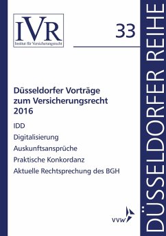 Düsseldorfer Vorträge zum Versicherungsrecht 2016 (eBook, PDF)