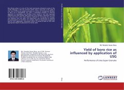Yield of boro rice as influenced by application of USG