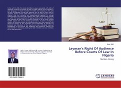Layman's Right Of Audience Before Courts Of Law In Nigeria