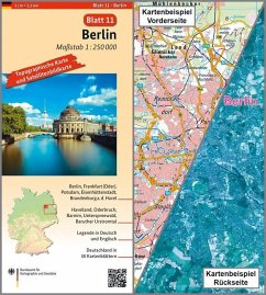 Topographische Karte und Satellitenbildkarte Berlin