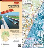 Topographische Karte und Satellitenbildkarte Magdeburg