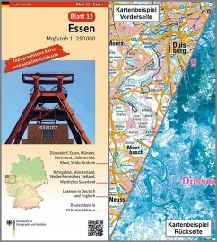 Cover Topographische Karte und Satellitenbildkarte Essen