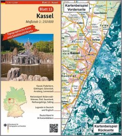 Topographische Karte und Satellitenbildkarte Kassel