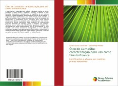 Óleo de Carnaúba: caracterização para uso como biolubrificante - Cavalcanti, Synara Lucien;Mendes, José Ubiragi