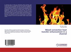 Mixed convection heat transfer enhancement in a channel