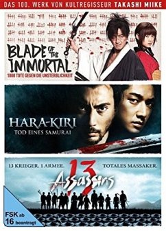 Takashi Miike - Box - 13 Assassins, Hara-Kiri: Death of a Samurai, Blade of the Immortal) DVD-Box