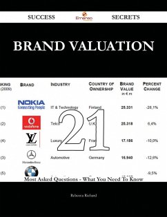 Brand Valuation 21 Success Secrets - 21 Most Asked Questions On Brand Valuation - What You Need To Know (eBook, ePUB)