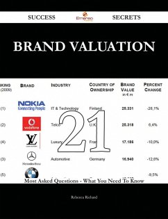 Brand Valuation 21 Success Secrets - 21 Most Asked Questions On Brand Valuation - What You Need To Know (eBook, ePUB) Brand Valuation 21 Success Secrets - 21 Most Asked Questions On Brand Valuation - What You Need To Know (eBook, ePUB)