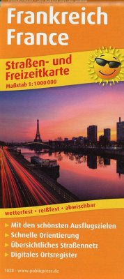 PUBLICPRESS Straßen- und Freizeitkarte Frankreich