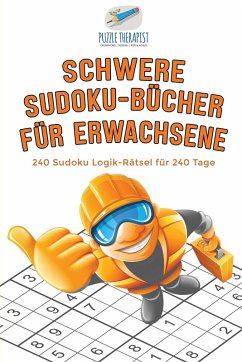 Cover Schwere Sudoku-Bücher für Erwachsene   240 Sudoku Logik-Rätsel für 240 Tage