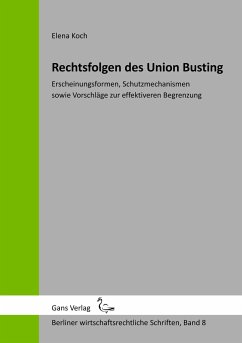 Rechtsfolgen des Union Busting - Koch, Elena