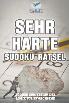 Cover Sehr Harte Sudoku-Rätsel   Bücher zum Testen der Logik für Erwachsene