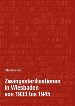 Zwangssterilisationen in Wiesbaden von 1933 bis 1945 - Hohnholz, Rita