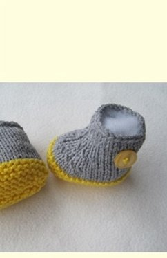 Cover Strickanleitung Babyschuhe 0-6 Monate tragbar (eBook, ePUB)