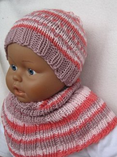 Cover Strickanleitung Babyponcho und Babymütze in 2 Größen (eBook, ePUB)